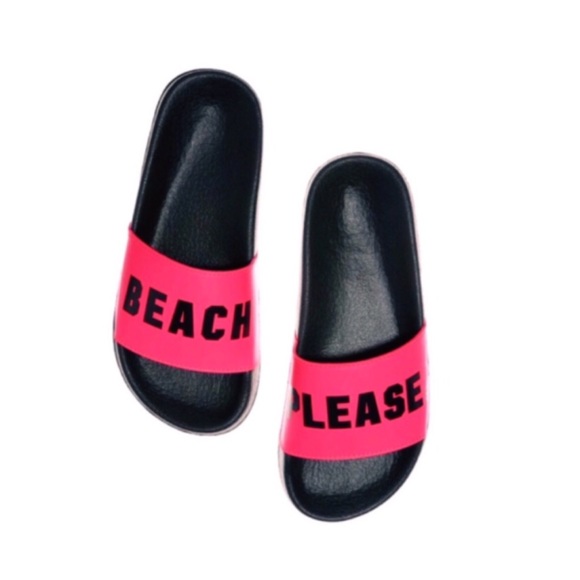PINK Victoria's Secret Shoes - Victoria Secret PINK Beach Please Slide Sandals